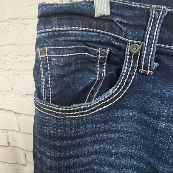 BKE Jake Straight Leg Jeans Men 32S 32 X 32 Dark Blue Preppy - Picture 15 of 16